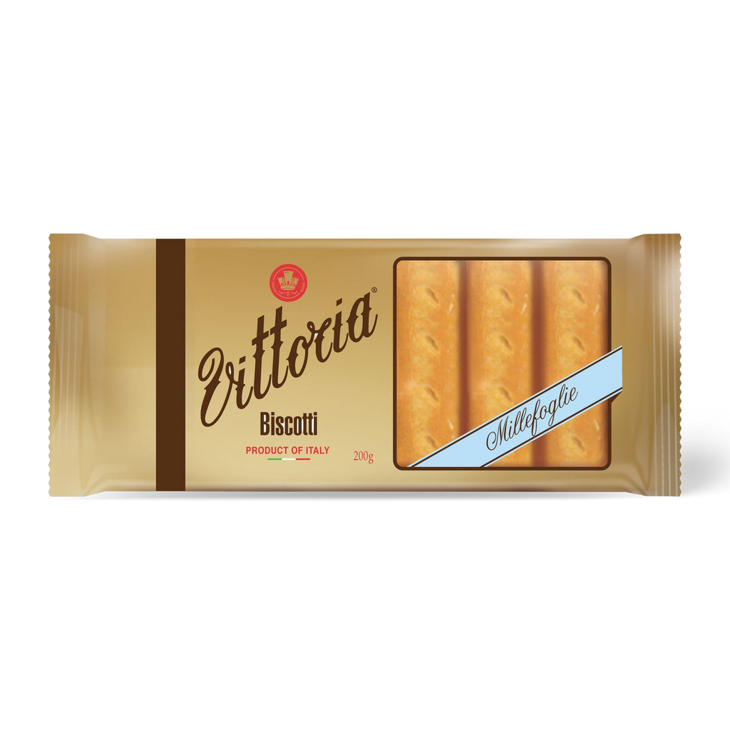Vittorina Biscotti, layered puff pastry, front view