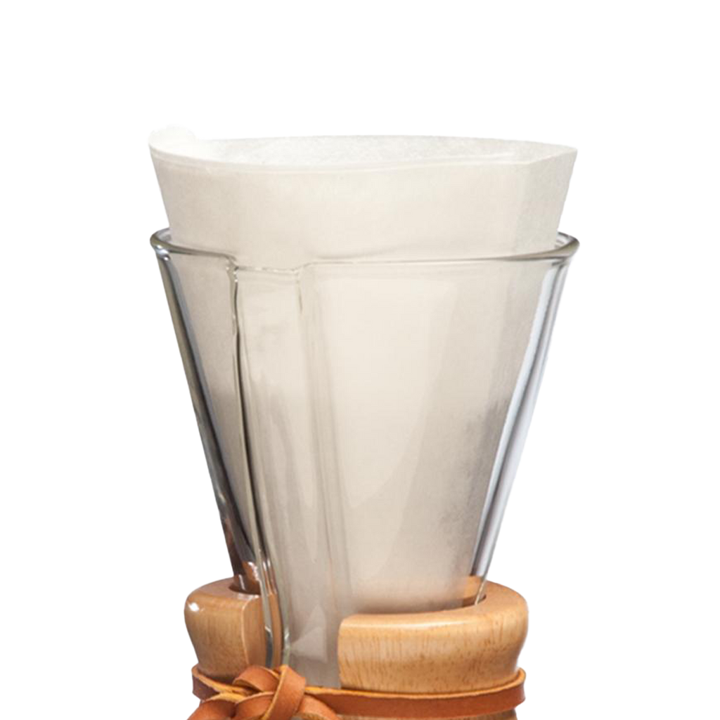 Chemex Papers - 100, front view of boxed filters