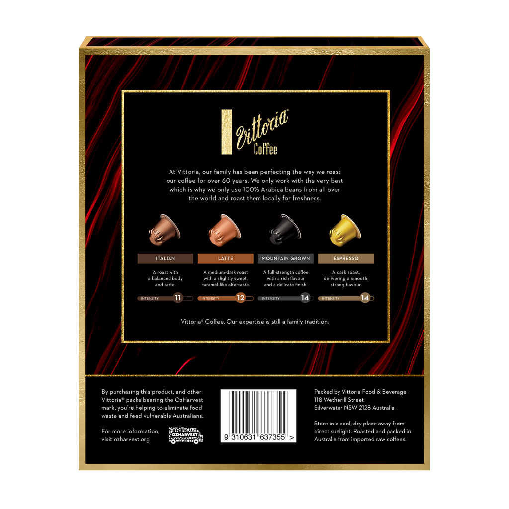 Vittoria Extra Strong Nespresso* Compatible Capsules
