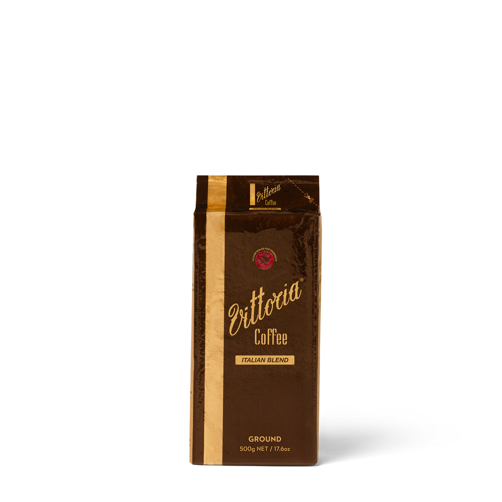 Medium roast Italian Ground coffee in 500g packaging