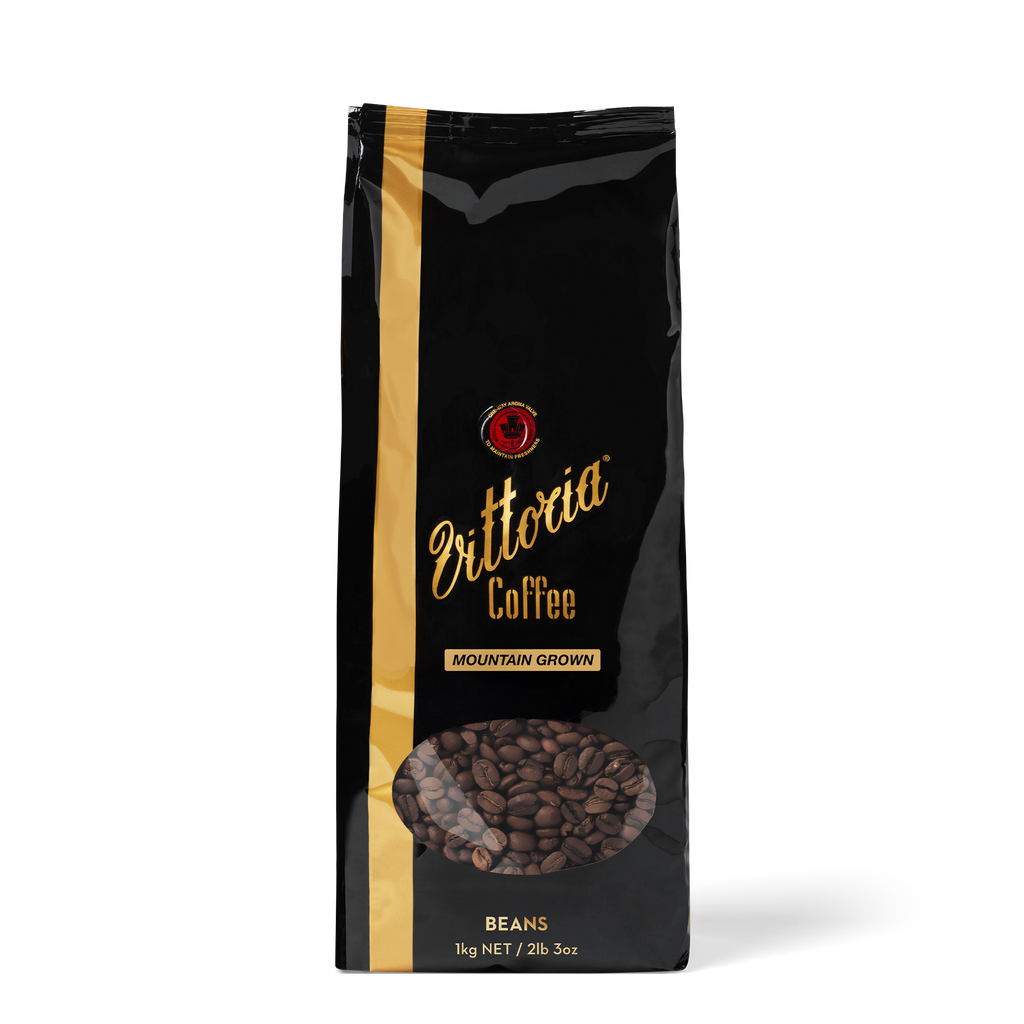 Mountain Grown Blend coffee beans in 1kg bag