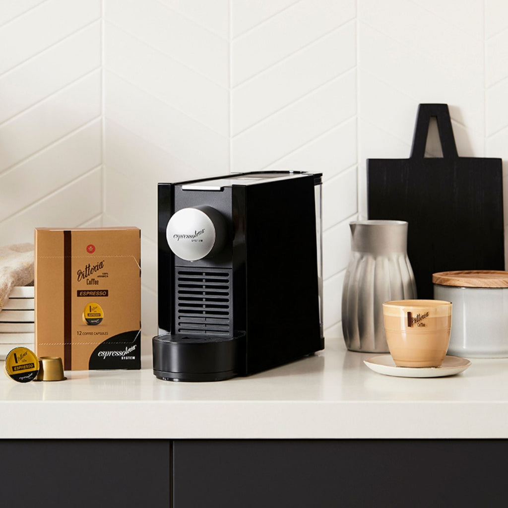 Piccolo Black Coffee Capsule Machine - Vittoria Coffee